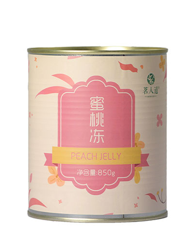 蜜桃冻罐头