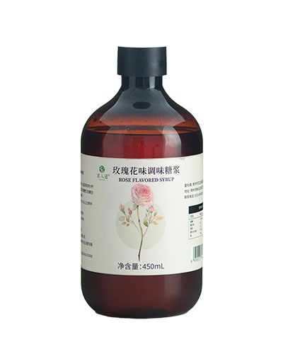 玫瑰花调味糖浆